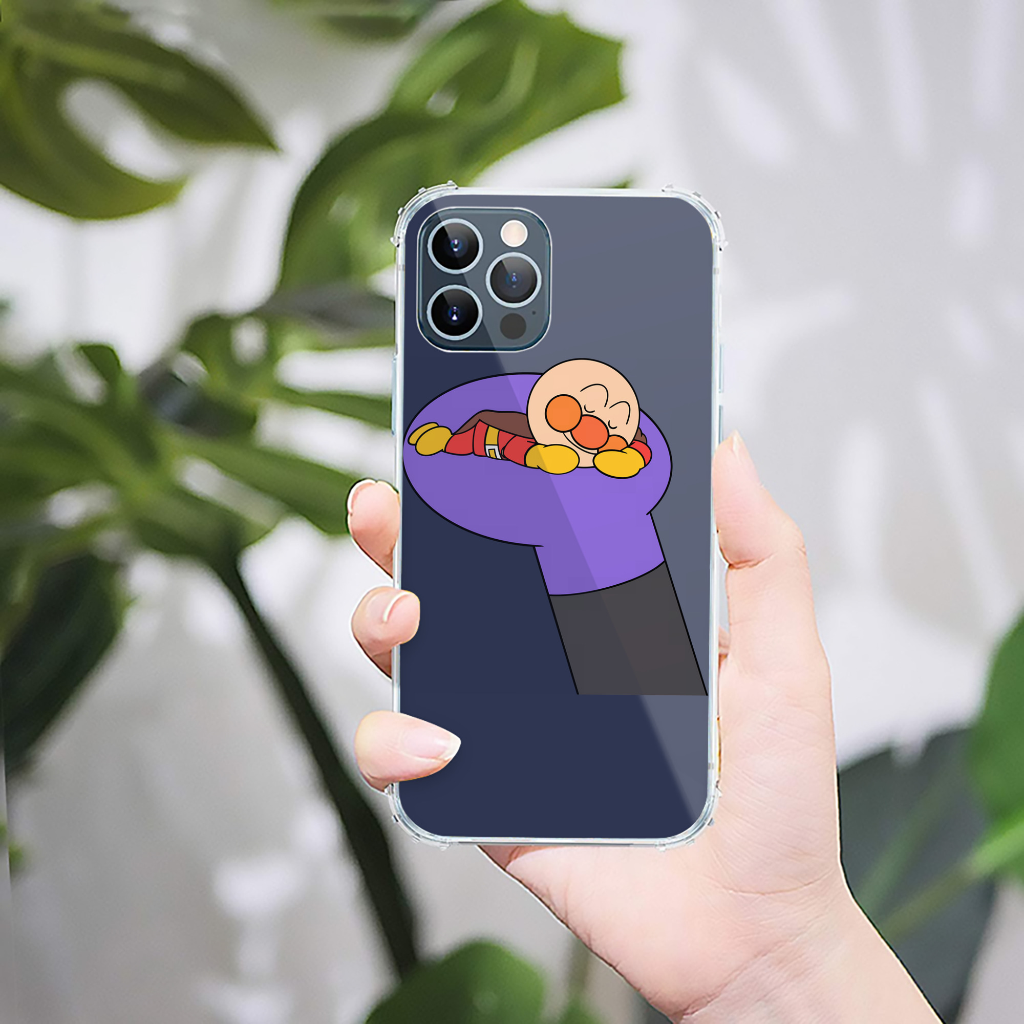 （画像用） アンパンマン Anpanman 【iPhone 12シリーズ対応】透明スマホケース（クリアソフトケース）